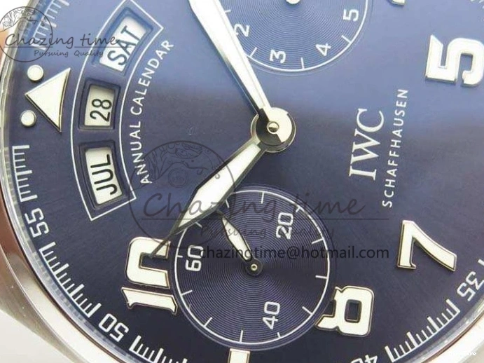 MIROTIME 0415 Versatile Big Pilot Real PR IW502703 SS YLF 1:1 Best Edition Blue Dial On Calfskin Strap A 7226
